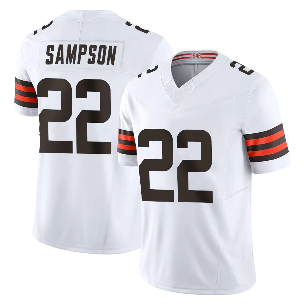 C.Browns #22 Dylan Sampson Player White Vapor F.U.S.E. Limited Home Game Hdoa Stitched Jerseys