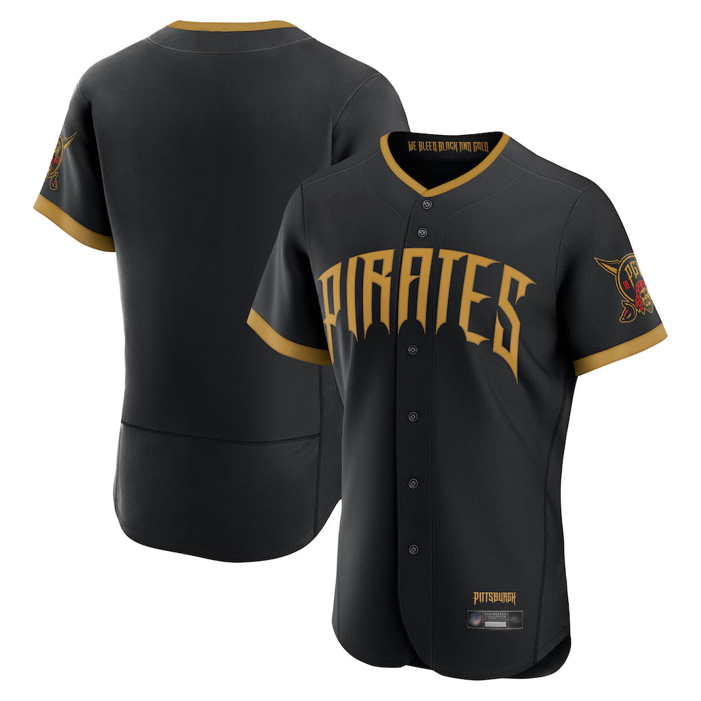 P.Pirates ## Pirates Blank Player Black 2026 City Connect Home Limited Elite Hdoa Stitched Jerseys