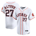 H.Astros #27 Jose Altuve Player White Home Limited Hdoa Stitched Jerseys