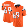 D.Broncos #69 Mike McGlinchey Player Orange Vapor F.U.S.E. Limited Home Game Hdoa Stitched Jerseys