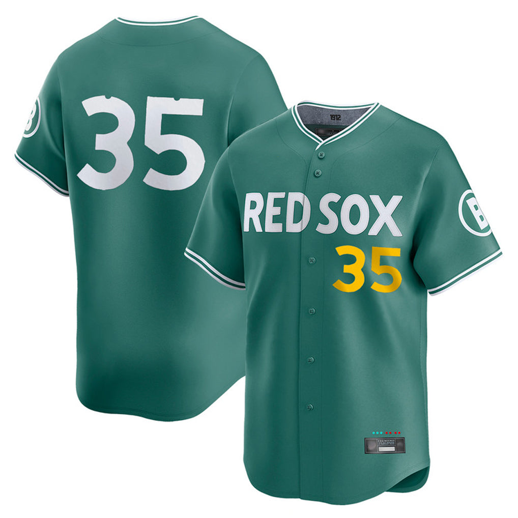 B.Red Sox #35 Garrett Crochet Player Green City Connect Limited Home Game Hdoa Stitched Jerseys