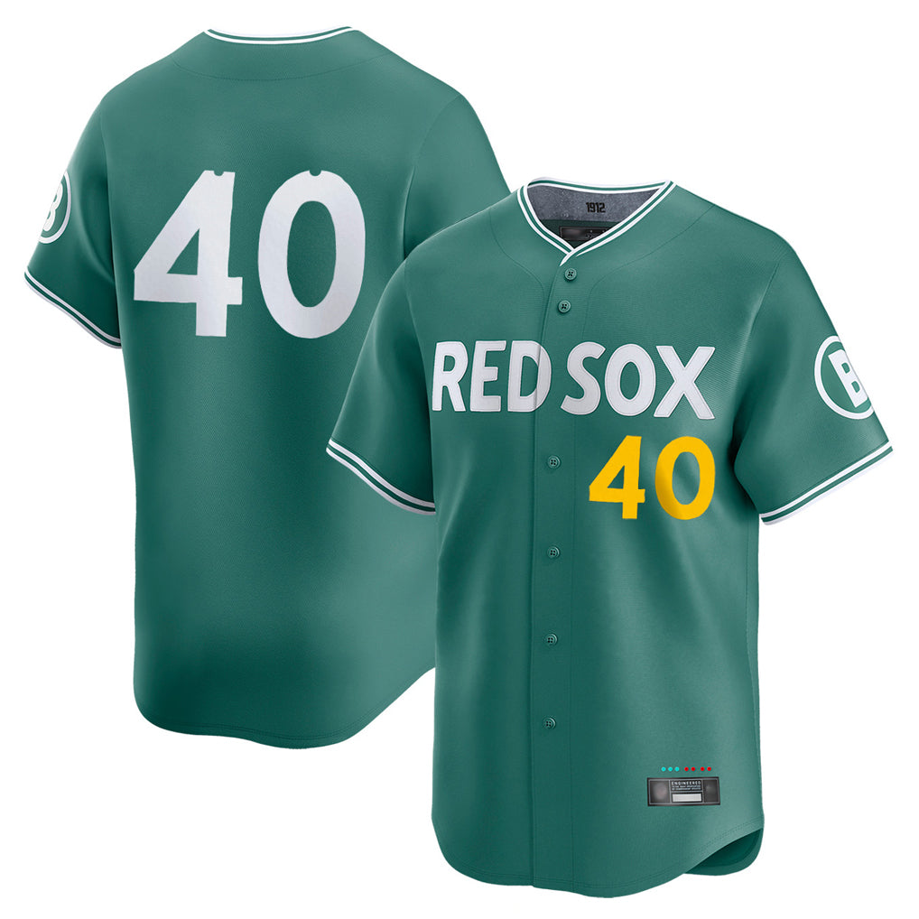 B.Red Sox #40 Willson Contreras Player Green City Connect Limited Home Game Hdoa Stitched Jerseys