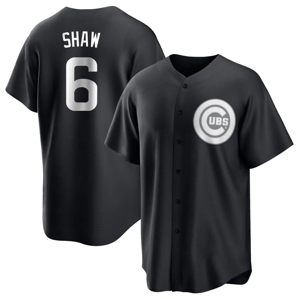C.Cubs #6 Matt Shaw Player Black Game Hdoa Stitched Jerseys
