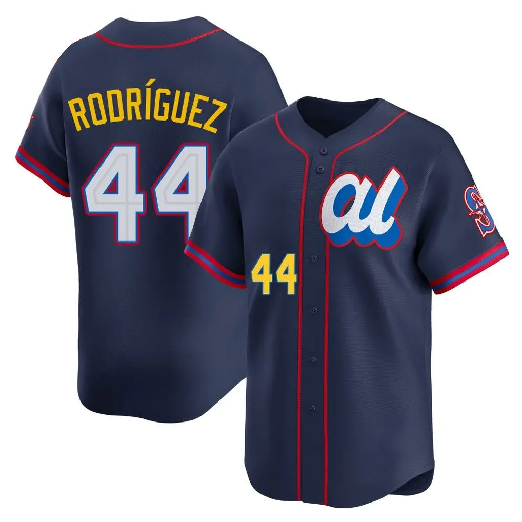 S.Mariners #44 Julio Rodriguez Player Navy American League All-Star Edition Limited Hdoa Stitched Jerseys