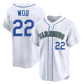 S.Mariners #22 Bryan Woo Player White Pitch Fashion Game Hdoa Stitched Jerseys