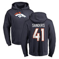 D.Broncos #41 Drew Sanders Player Navy Pullover Hoodie Limited Hdoa Stitched Jerseys