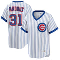 C.Cubs #31 Greg Maddux Player White T-shirt Cooperstown Collection Limited Hdoa Stitched Jerseys