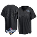 LA.Dodgers #23 Kyle Tucker Player Black World Series Pitch Fashion T-shirt Hdoa Stitched Jerseys