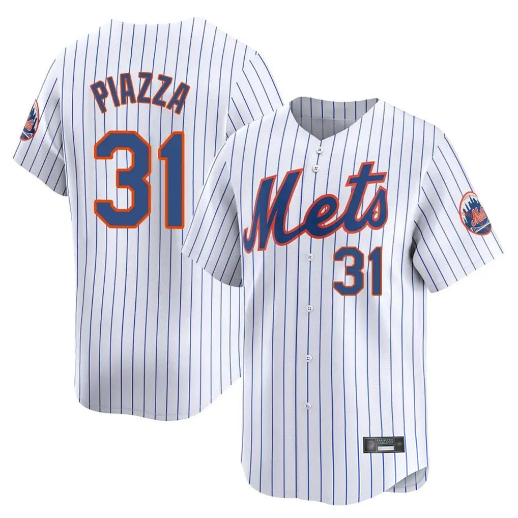 NY.Mets #31 Mike Piazza Player White Home Replica Hdoa Stitched Jerseys