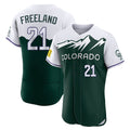 C.Rockies #21 Kyle Freeland Player Green City Connect Limited Elite Home Hdoa Stitched Jerseys