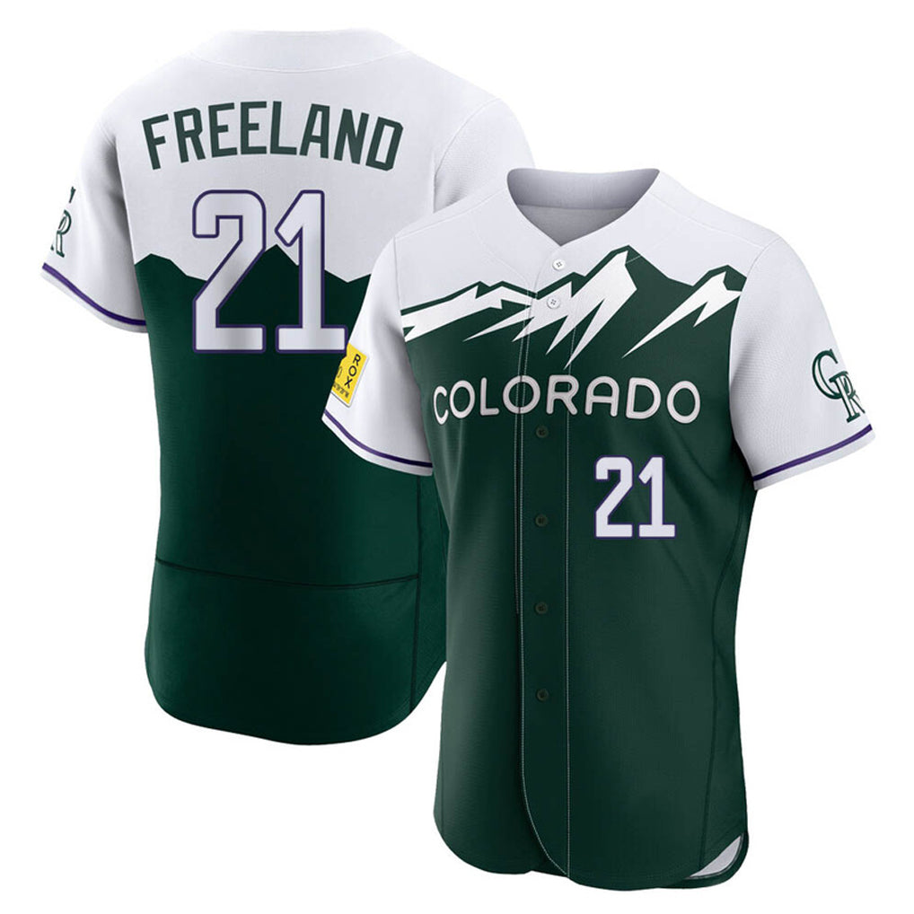 C.Rockies #21 Kyle Freeland Player Green City Connect Limited Elite Home Hdoa Stitched Jerseys