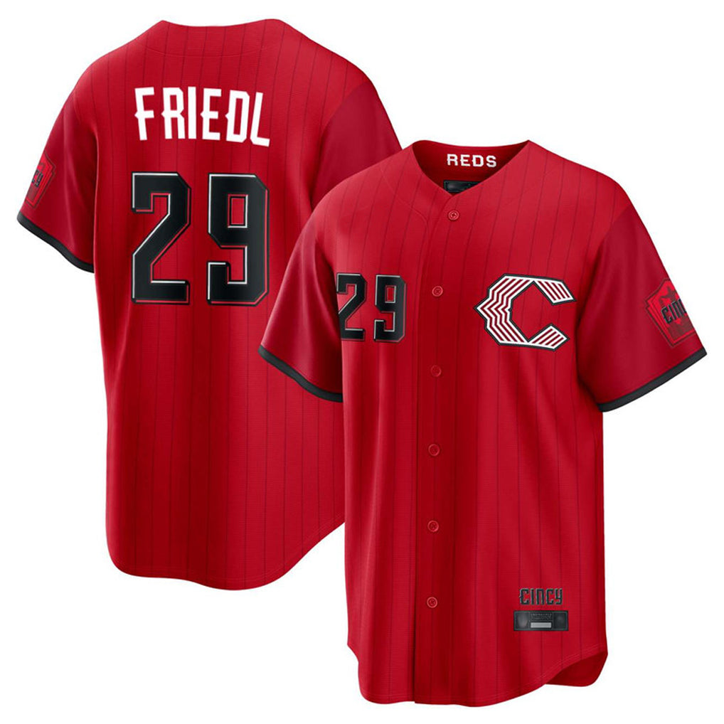 C.Reds #29 TJ Friedl Player Red 2026 City Connect Home Game Hdoa Stitched Jerseys