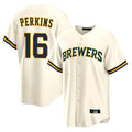 M.Brewers #16 Blake Perkins Player Cream Home Game Hdoa Stitched Jerseys