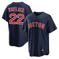 B.Red Sox #22 Garrett Whitlock Player Navy Home Game Hdoa Stitched Jerseys