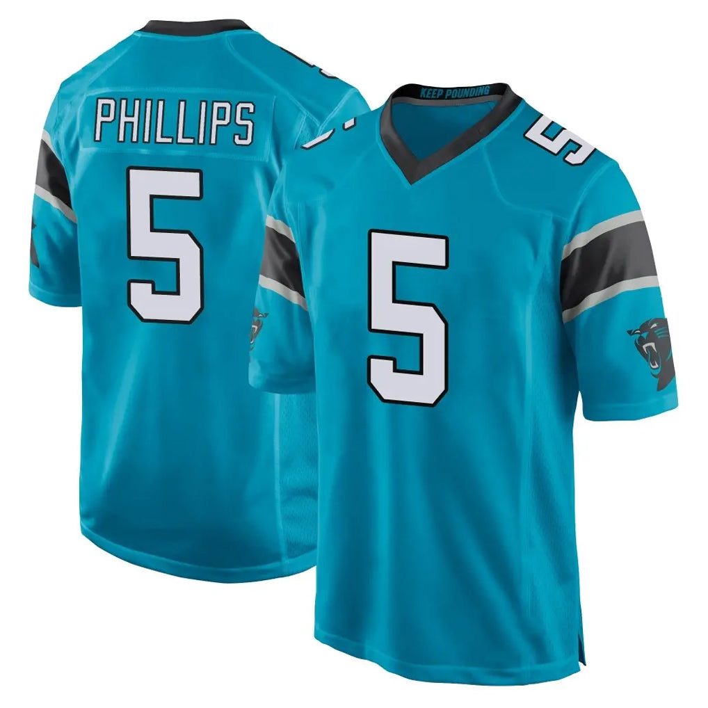 C.Panthers #5 Jaelan Phillips Player Blue Game Hdoa Stitched Jerseys