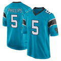 C.Panthers #5 Jaelan Phillips Player Blue Game Hdoa Stitched Jerseys