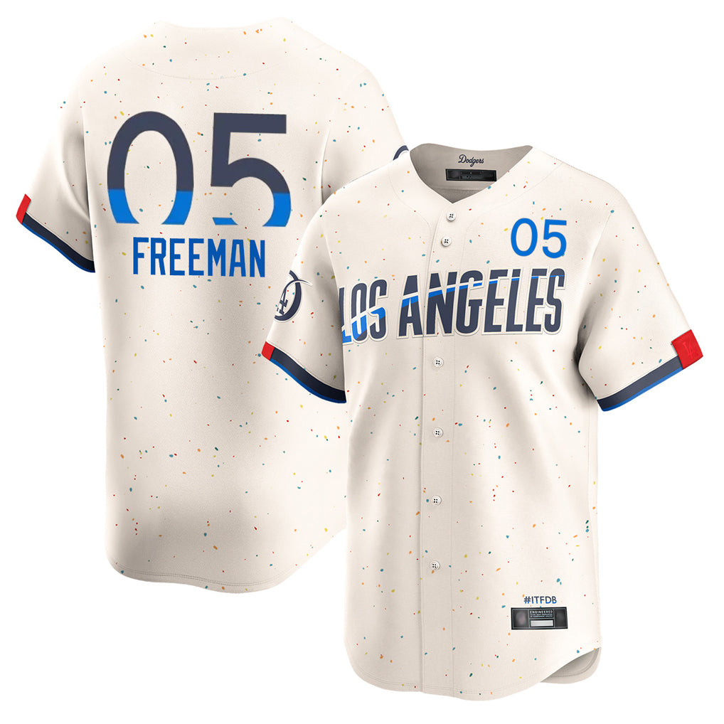 LA.Dodgers #5 Freddie Freeman Player Cream City Connect Limited Home Hdoa Stitched Jerseys