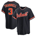D.Tigers #3 Alan Trammell Player Navy Home Game Hdoa Stitched Jerseys