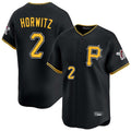 P.Pirates #2 Spencer Horwitz Player Black Alternate Limited Game Hdoa Stitched Jerseys