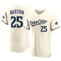 M.Twins #25 Byron Buxton Player Cream Home Limited Elite Hdoa Stitched Jerseys