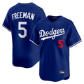 LA.Dodgers #5 Freddie Freeman Player Royal Limited Home Hdoa Stitched Jerseys