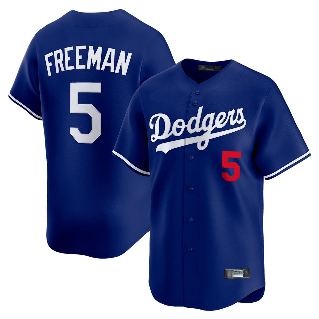 LA.Dodgers #5 Freddie Freeman Player Royal Limited Home Hdoa Stitched Jerseys