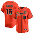 SF.Giants #16 Rafael Devers Player Orange Home Limited Hdoa Stitched Jerseys