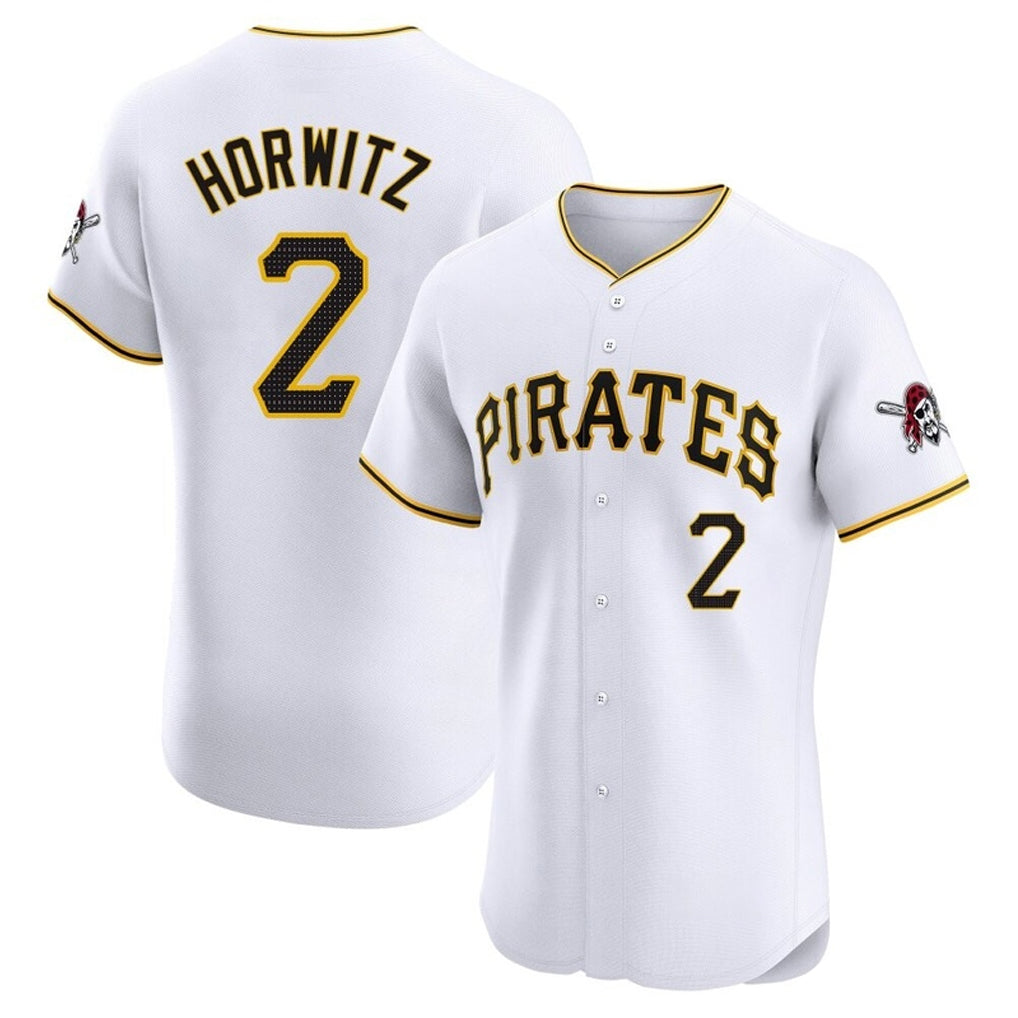 P.Pirates #2 Spencer Horwitz Player White Home Limited Elite Hdoa Stitched Jerseys