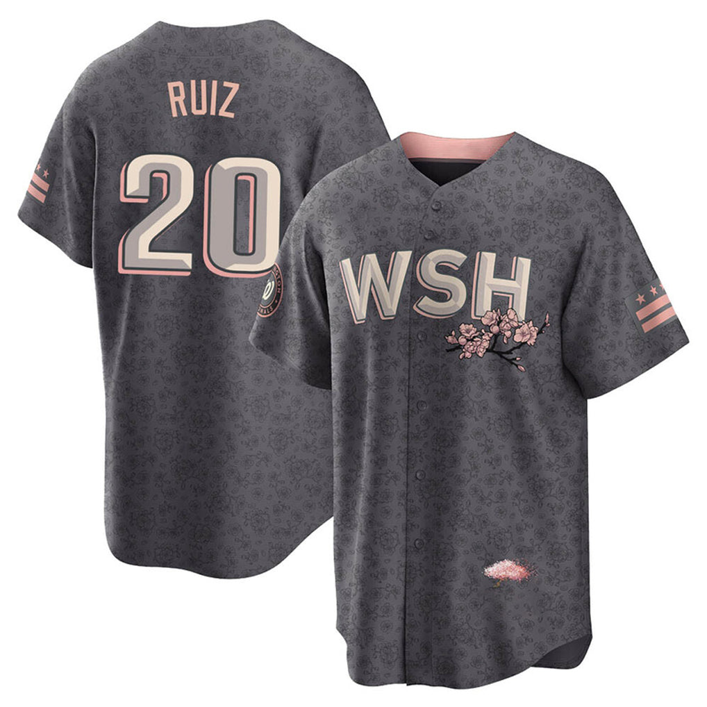 W.Nationals #20 Keibert Ruiz Player Gray City Connect Hdoa Stitched Jerseys