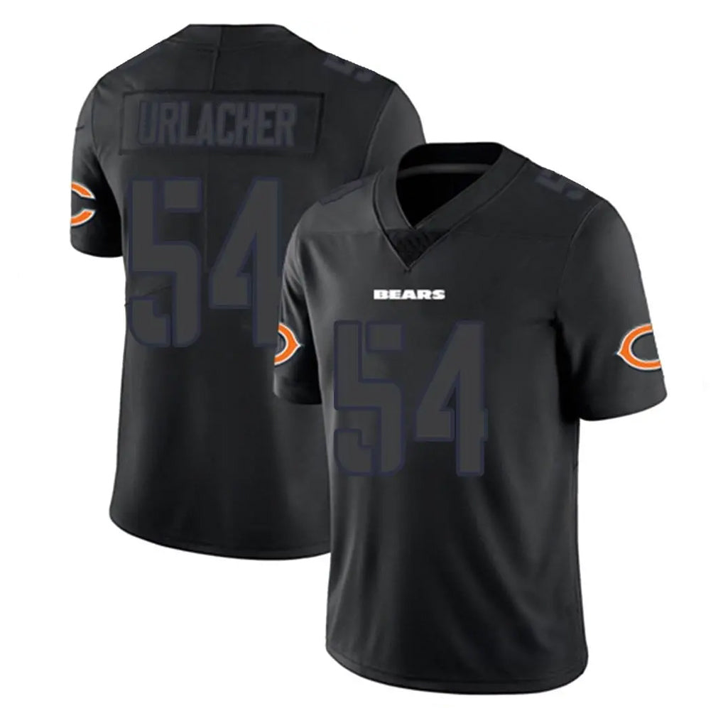 C.Bears #54 Brian Urlacher Player Black Impact Limited Game Hdoa Stitched Jerseys