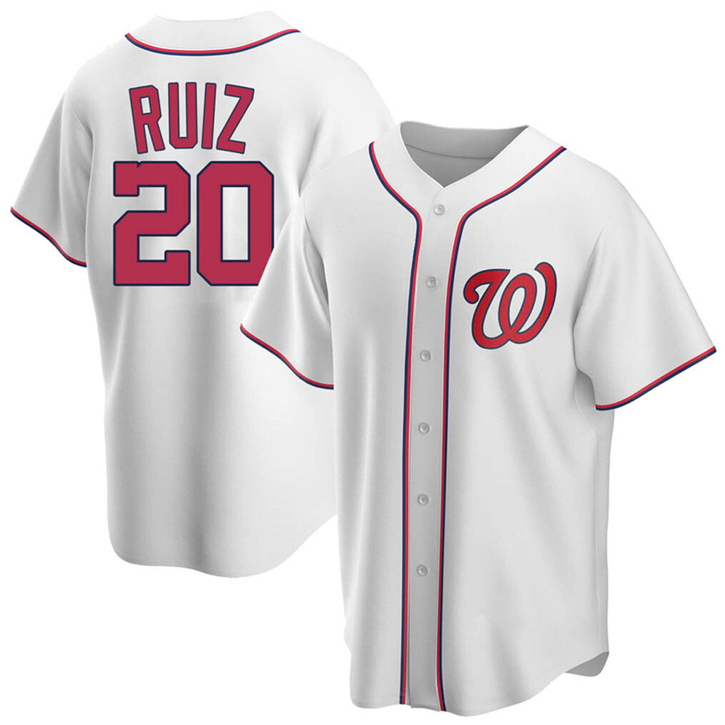 W.Nationals #20 Keibert Ruiz Player White Game Hdoa Stitched Jerseys