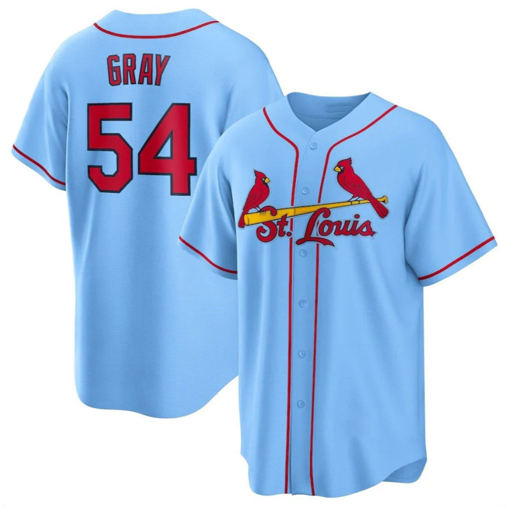 St. Louis Cardinals #54 Sonny Gray Player Light Blue Home Game Hdoa Stitched Jerseys