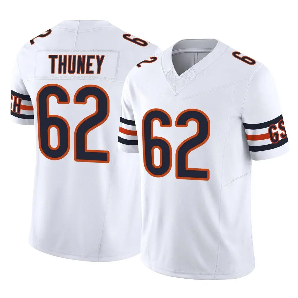 C.Bears #62 Joe Thuney Player White Vapor F.U.S.E. Limited Home Game Hdoa Stitched Jerseys