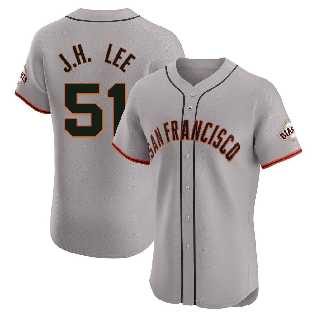 SF.Giants #51 Jung Hoo Lee Player Gray Home Limited Elite Hdoa Stitched Jerseys