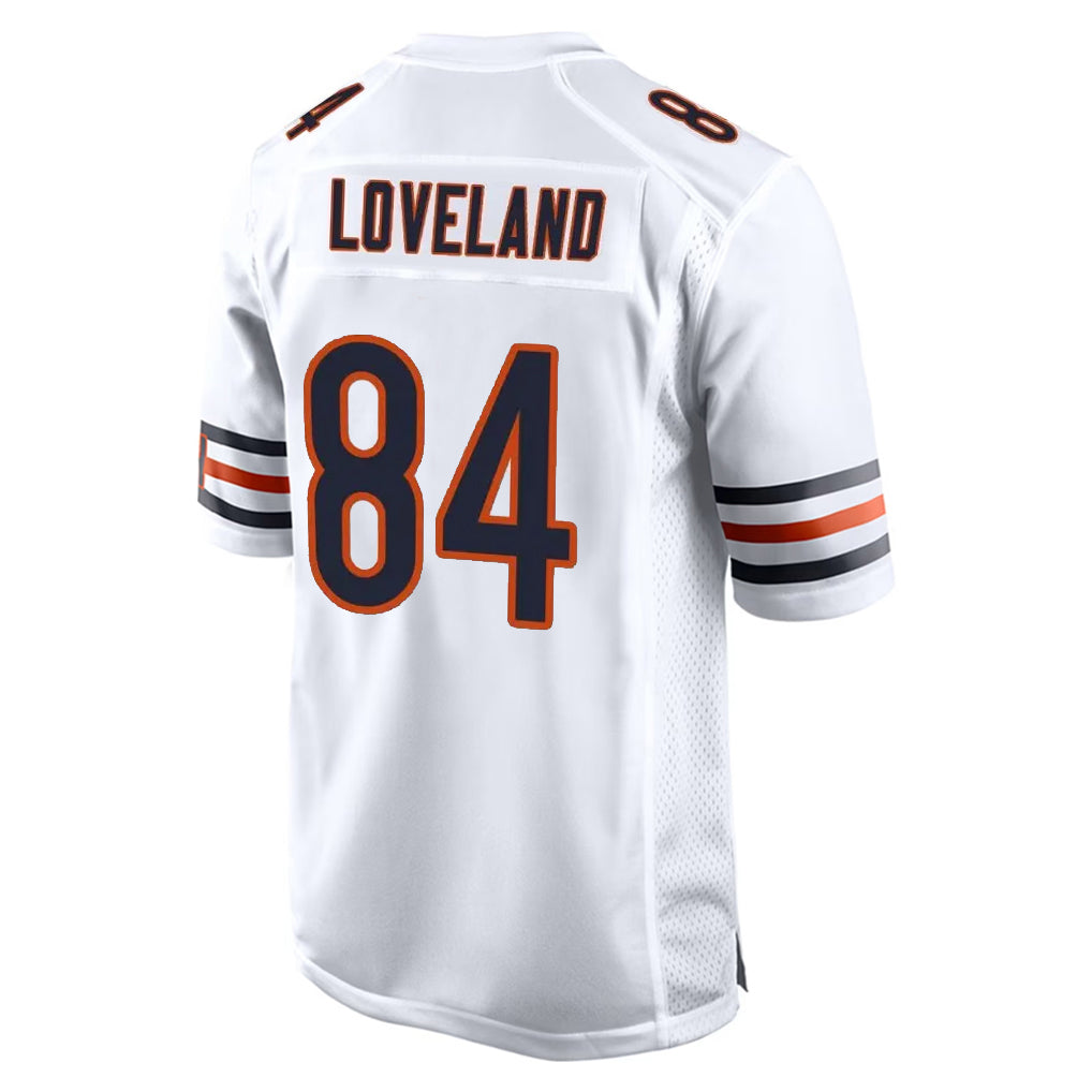 C.Bears #84 Colston Loveland Player White Home Game Hdoa Stitched Jerseys