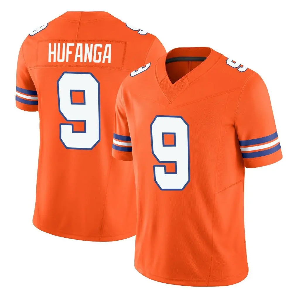 D.Broncos #9 Talanoa Hufanga Player Orange Limited Alternate Vapor F.U.S.E. Throwback Game Hdoa Stitched Jerseys