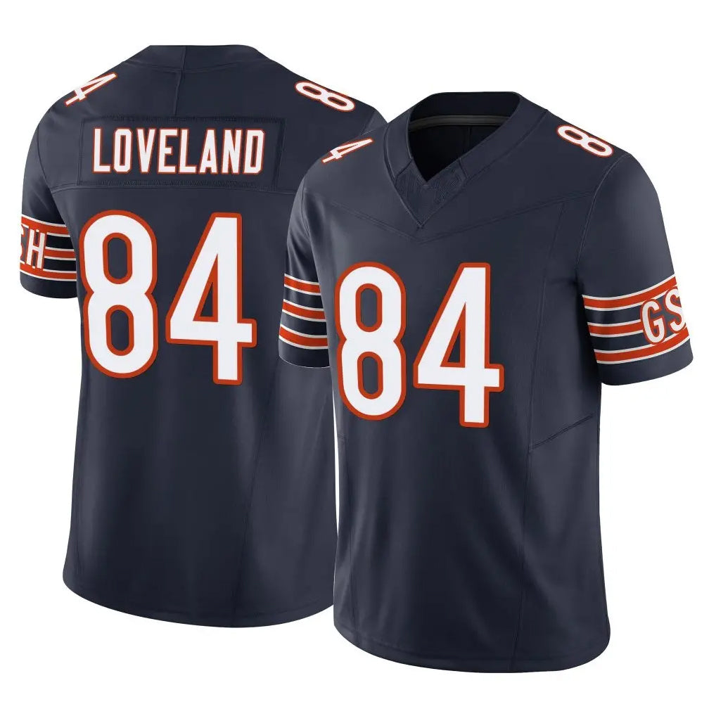 C.Bears #84 Colston Loveland Player Navy Vapor F.U.S.E. Limited Home Game Hdoa Stitched Jerseys