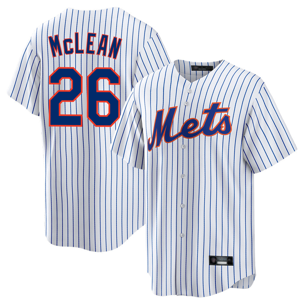 NY.Mets #26 Nolan McLean Player White Home Game Hdoa Stitched Jerseys