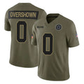 D.Cowboys #0 DeMarvion Overshown Player Olive 2025 Salute to Service Limited Home Game Hdoa Stitched Jerseys