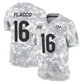 C.Bengals #16 Joe Flacco Player Arctic Camo Salute to Service Limited Hdoa Stitched Jerseys