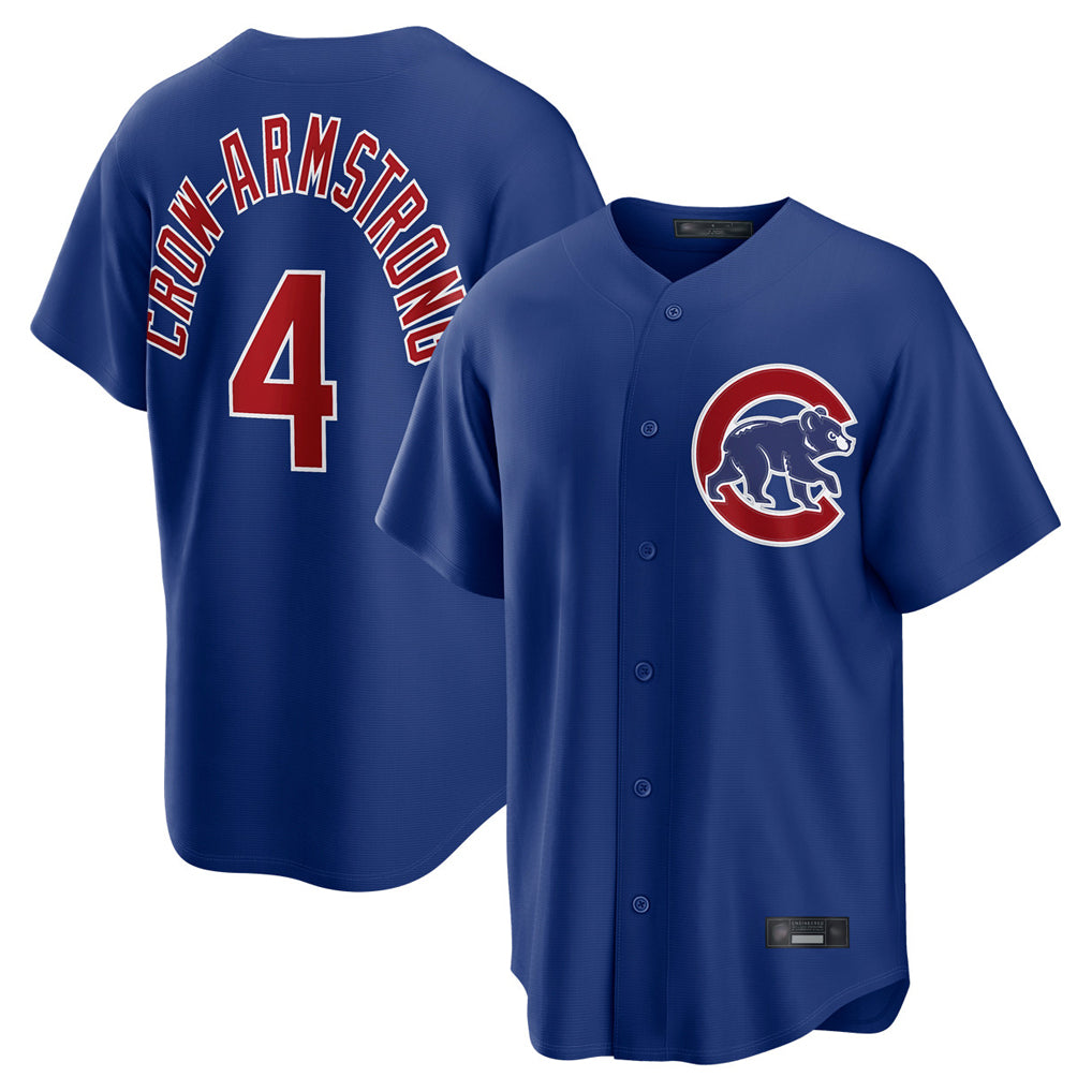 C.Cubs #4 Pete Crow-Armstrong Player Royal Home Game Hdoa Stitched Jerseys