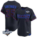 T.Blue Jays #25 Anthony Santander Player Black&Blue 2025 World Series City Connect Limited Hdoa Stitched Jerseys