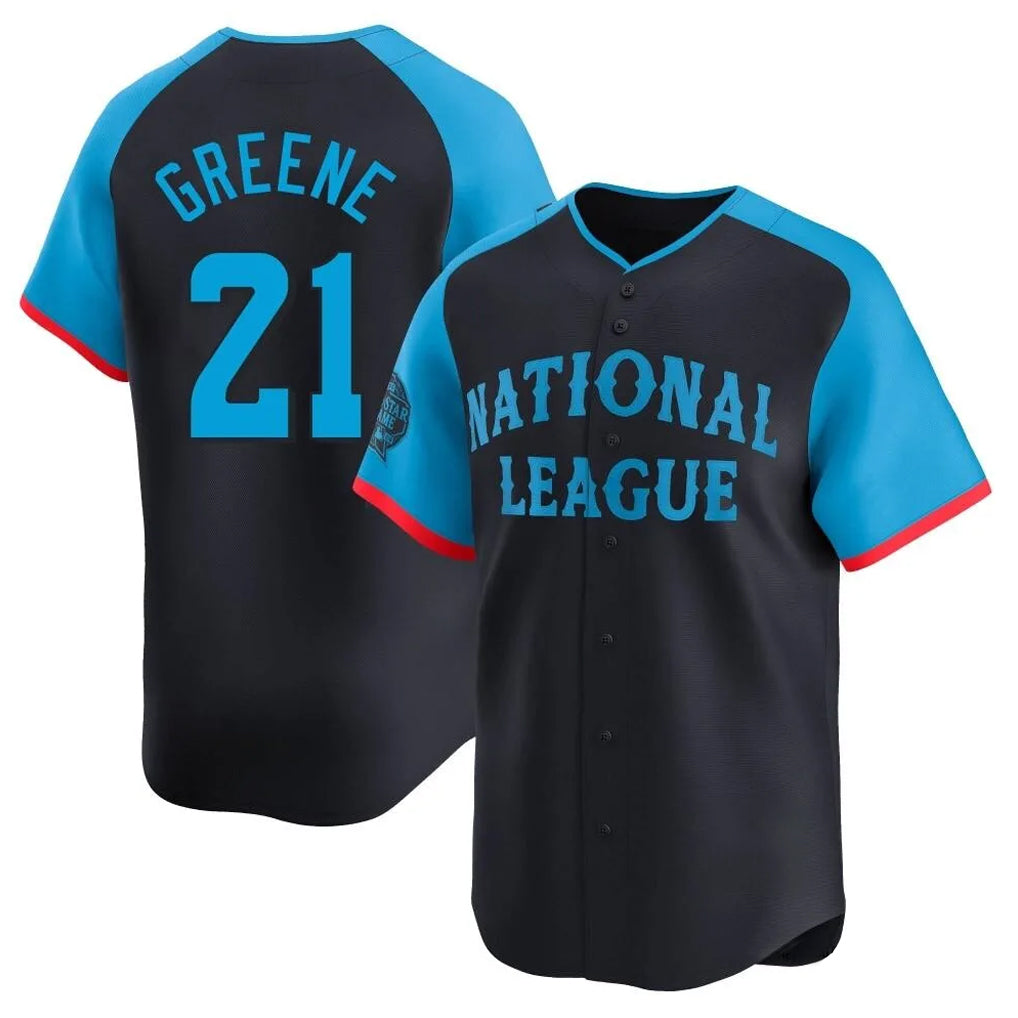 C.Reds #21 Hunter Greene Player Navy Limited National League All-Star Game Hdoa Stitched Jerseys