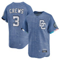 W.Nationals #3 Dylan Crews player Blue Limited City Connect Hdoa Hdoa Stitched Jerseys