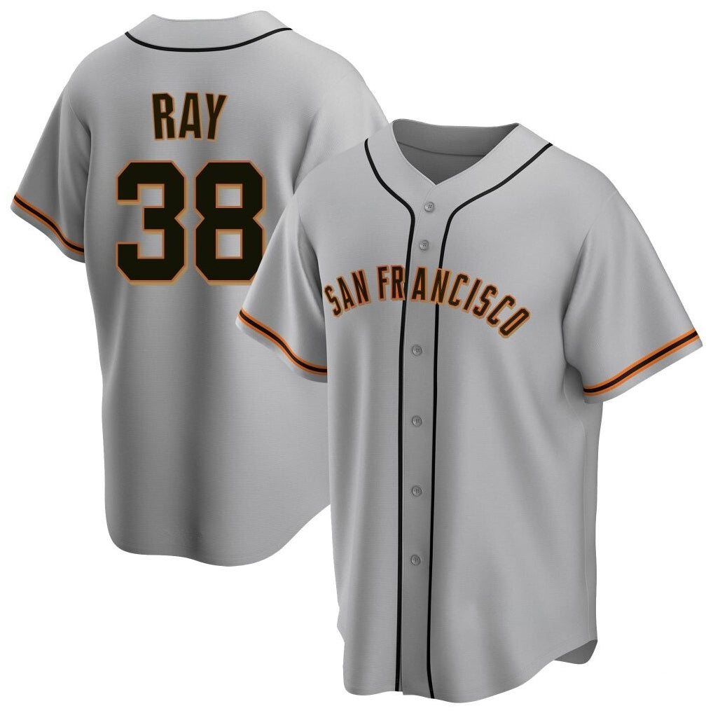 SF.Giants #38 Robbie Ray Player Gray Home Game Hdoa Stitched Jerseys