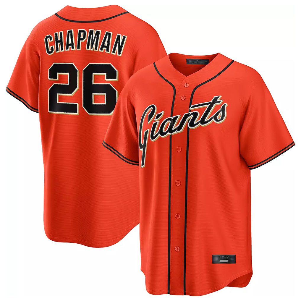 SF.Giants #26 Matt Chapman Player Orange Home Game Hdoa Stitched Jerseys