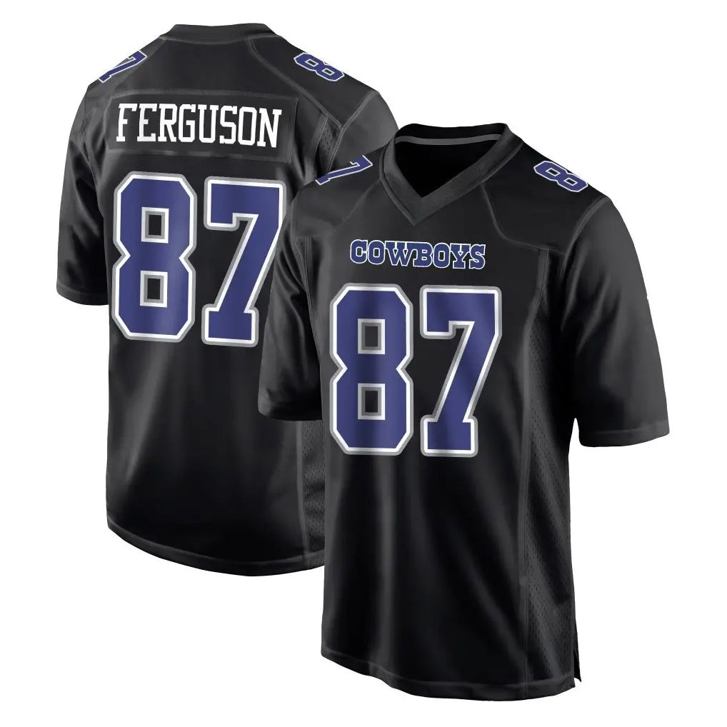 D.Cowboys #87 Jake Ferguson Player Carbon Black Fashion Home Game Hdoa Stitched Jerseys
