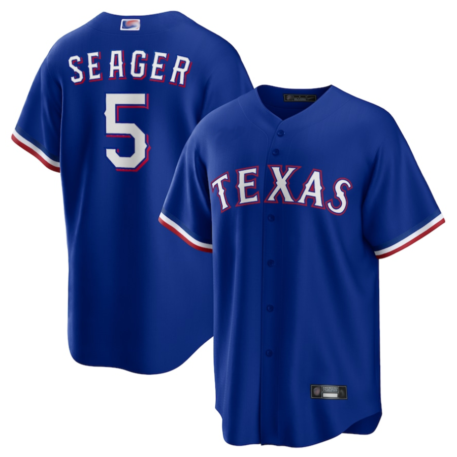 T.Rangers #5 Corey Seager Player Royal Replica Hdoa Stitched Jerseys