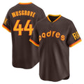 S.Diego Padres #44 Joe Musgrove Player Brown Home Cooperstown Collection Replica Game Hdoa Stitched Jerseys