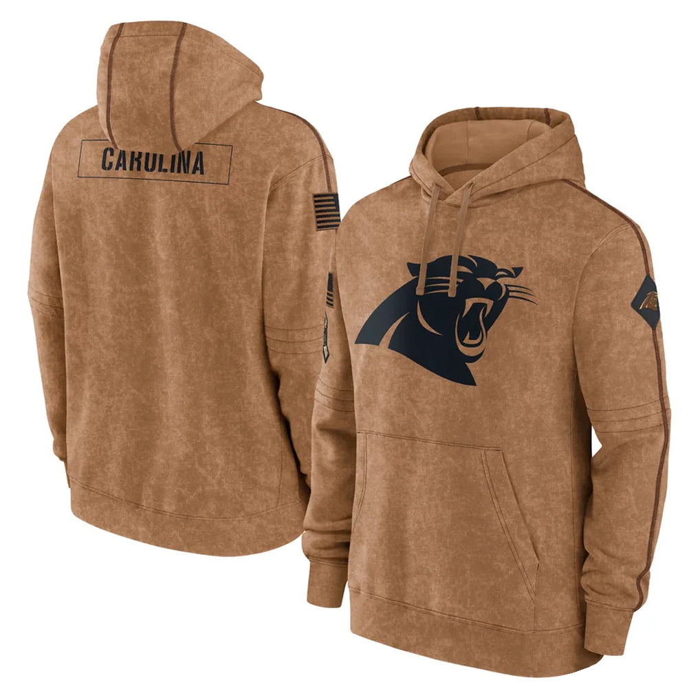 C.Panthers ## Panthers Blank Player Brown Salute to Service Hoodies Limited Hdoa Stitched Jerseys